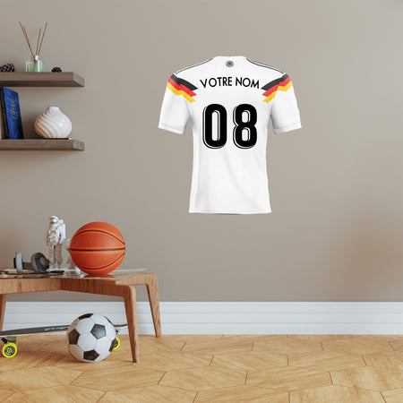 Pegatina de fútbol de la camiseta de Alemania 1990