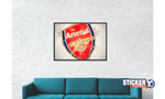 Decoración del tablero de fútbol con el logo del Arsenal - Vignette | stickers foot