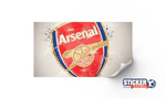 Decoración del tablero de fútbol con el logo del Arsenal - Vignette | stickers foot