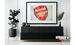 Decoración del tablero de fútbol con el logo del Arsenal - Vignette | stickers foot