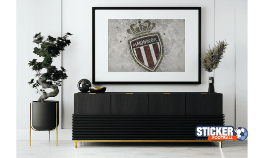 Déco tableau foot du logo AS Monaco