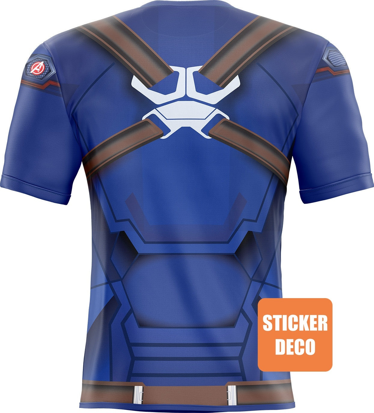 Autocollant concept maillot Captain America Avengers