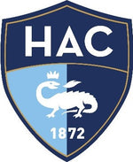 Etiqueta engomada del logotipo de fútbol de Le Havre - logotipo de HAC - Vignette | stickers foot