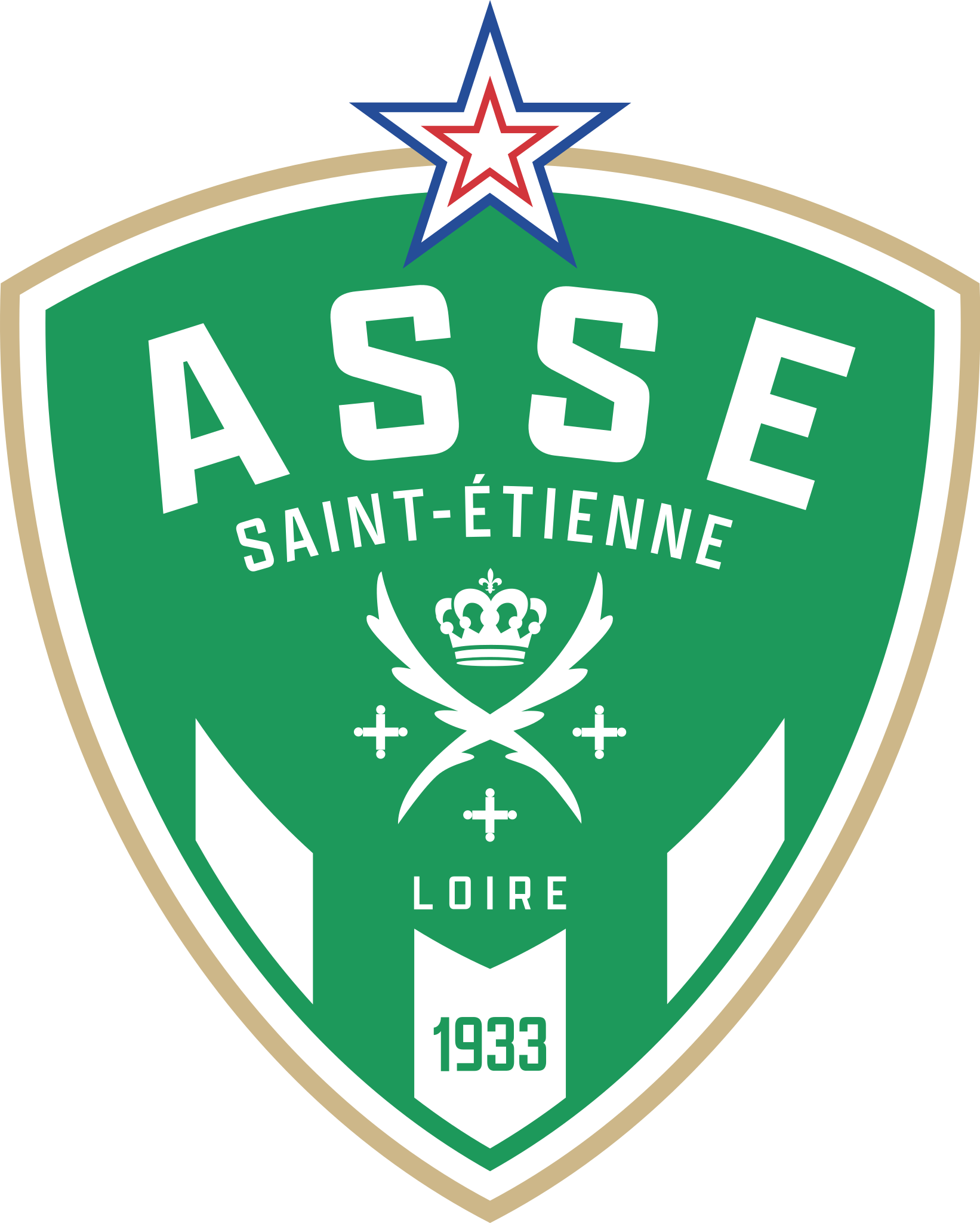 Sticker logo Saint Etienne foot