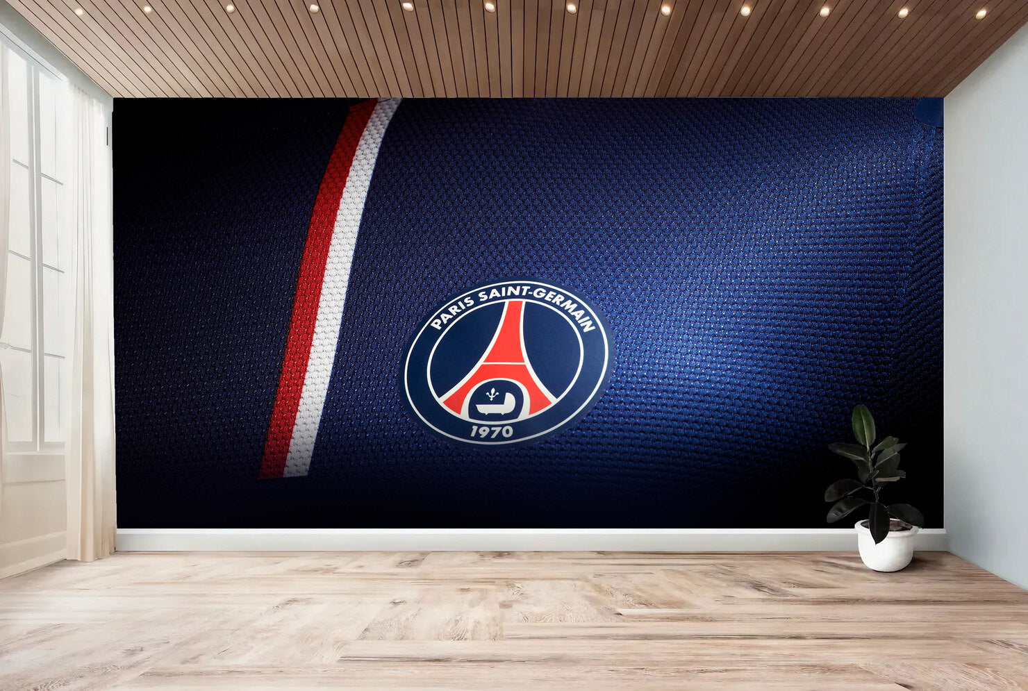 Papier peint chambre PSG