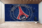 Papel pintado a medida Paris Saint Germain - logo PSG  - Vignette | stickers foot