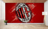 papier peint foot AC Milan paint art