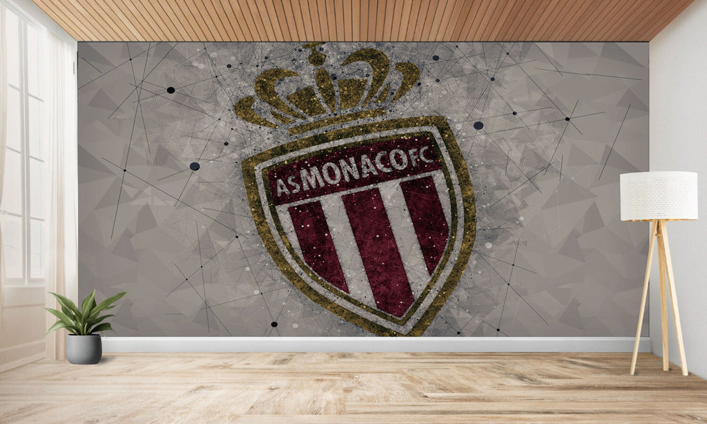 papier peint foot AS Monaco decoration