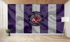 papier peint football Toulouse drapeau effet deco