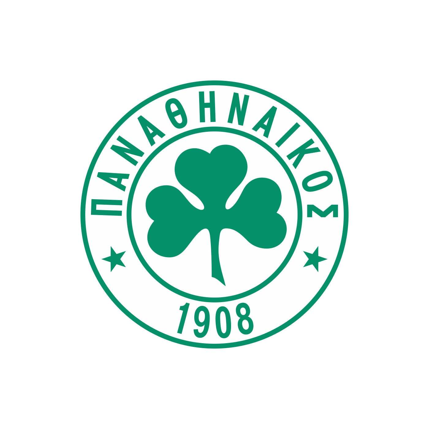 Sticker foot logo club Panathiniakos
