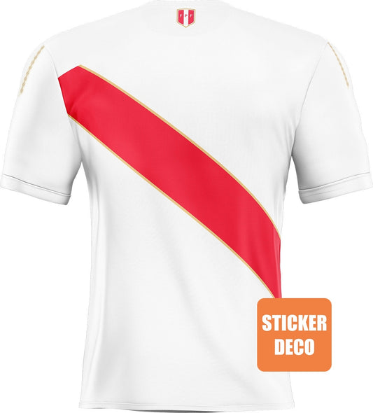 Calcomanía de la camiseta de Perú