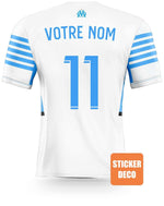 Adhesivo del Olympique de Marsella - "Maillot om 2021" Personalizado - Vignette | stickers foot