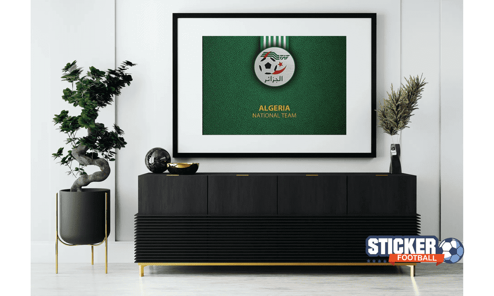 Tableau déco logo algerie foot fennec